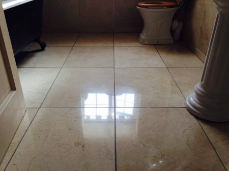 After Marble Floor cleaning  by professional cleaning contractors Advanced Cleaning Experts, ACE Cleaners, Cavan & Fermanagh, Ireland